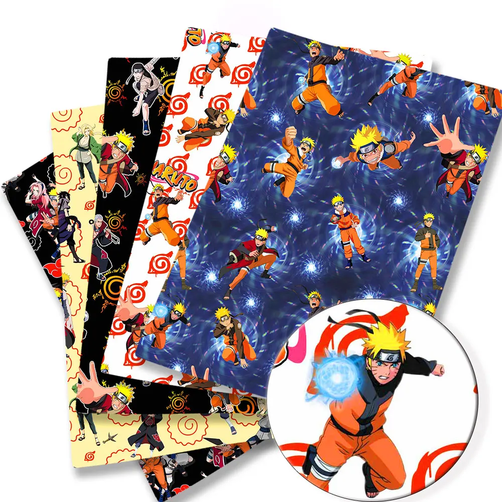 Baby Products Japan - ナルトアニメ周辺生地 140*50 センチメートル DIY 縫製パッチワークキルティングベビードレスプリント生地生地縫製子供