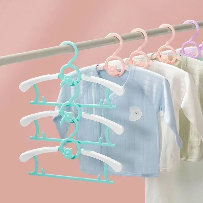Baby Products Manufacturers - 5/10/20 個拡張可能なベビー保育園クローゼットハンガー省スペース子供用滑り止めハンガー女の子男の子幼児子供用