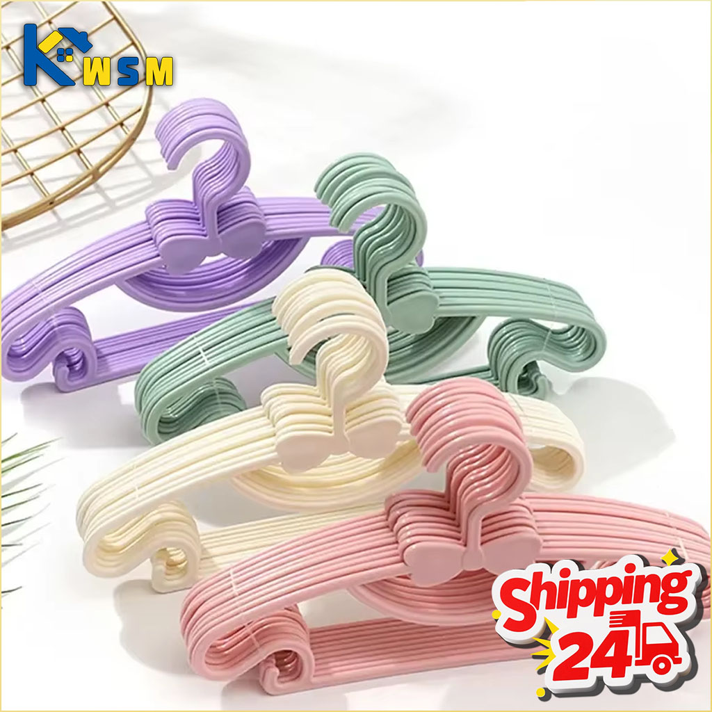 Baby Products Manufacturers - 10-50 個子供用ハンガー子供服ハンガー乾燥用子供用ハンガーリボンデザイン付き家庭用乾湿両用