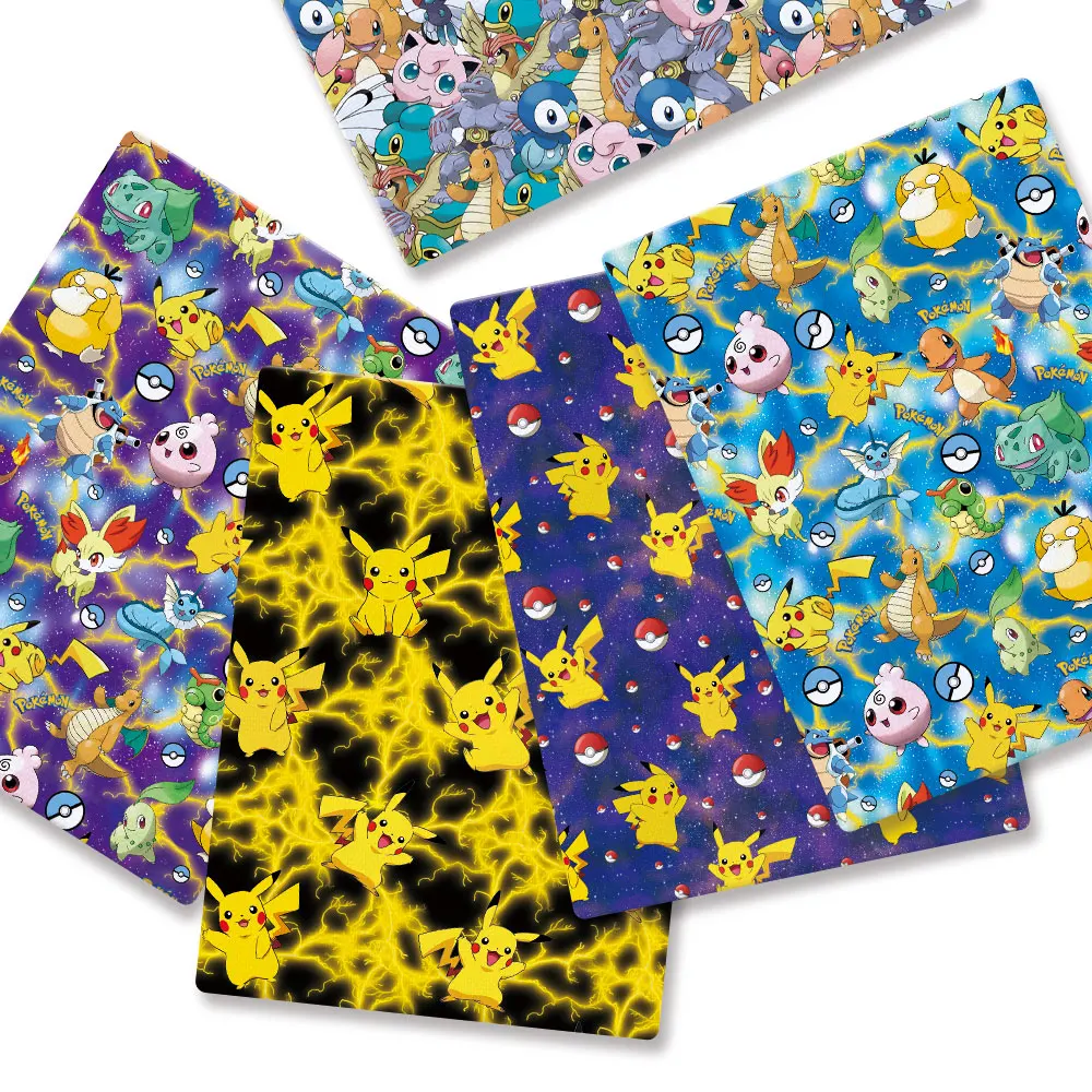 Baby Products Japan - 子供のためのポケモン漫画プリント生地,手作りの縫製,パッチワーク,キルティング,ベビードレス,ホームシート,140x50cm