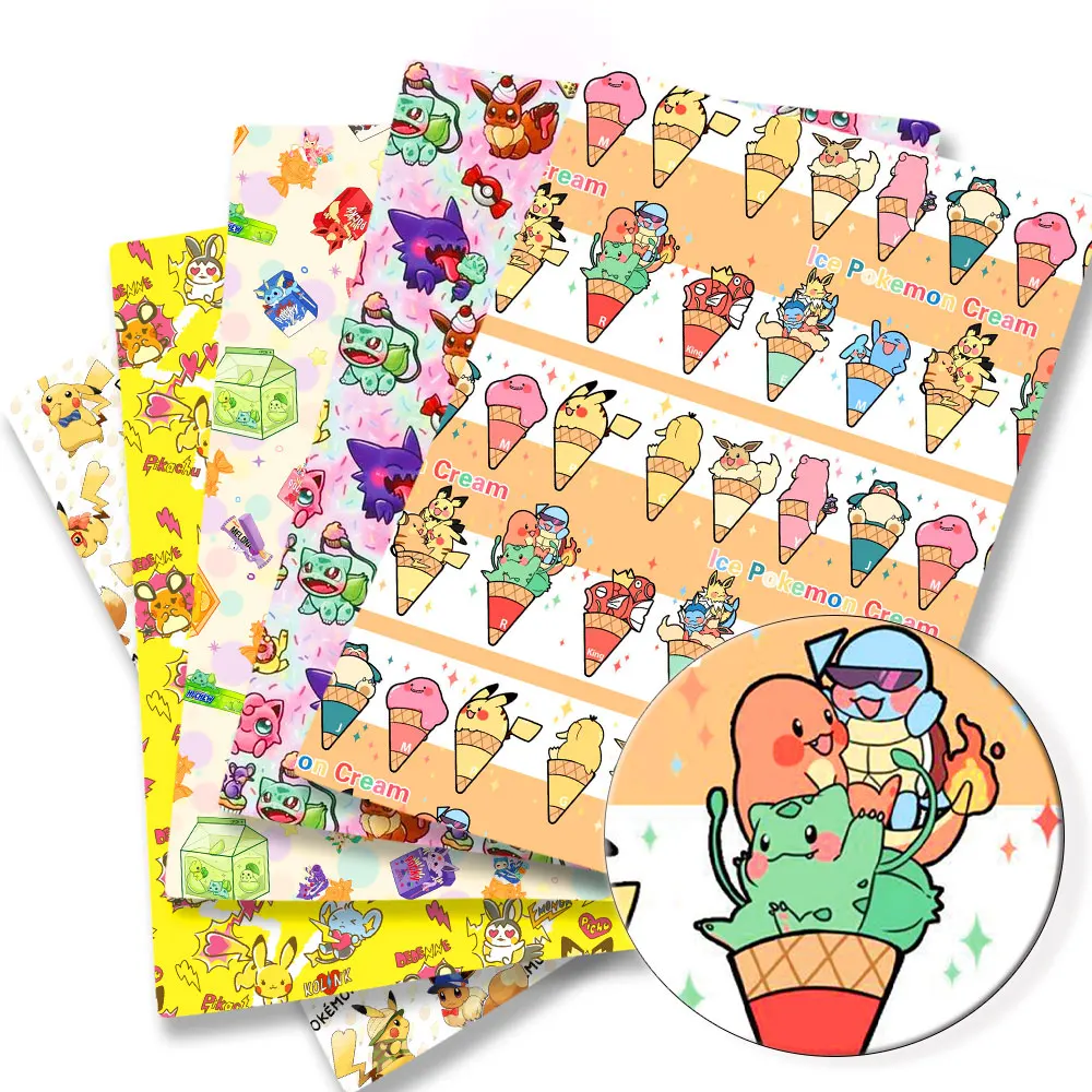 Baby Products Japan - 子供のためのポケモン漫画プリント生地,手作りの縫製,パッチワーク,キルティング,ベビードレス,ホームシート,140x50cm