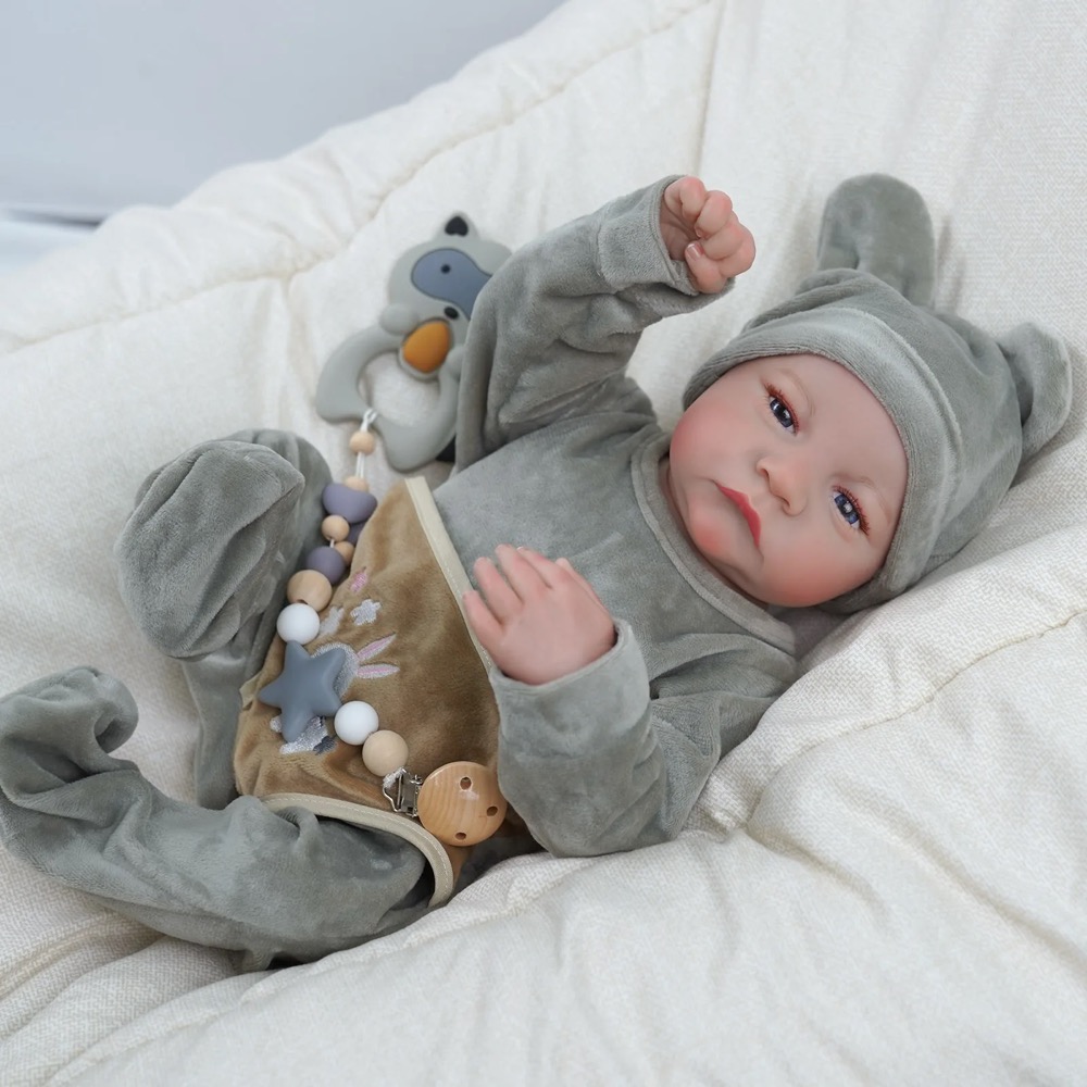 Baby Products Manufacturers - MRB 43 センチメートル Levi Awake リボーン人形オープンブルー目