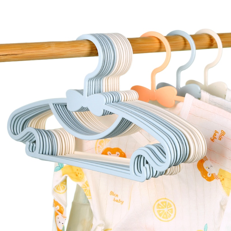 Baby Products Manufacturers - 5-50 個ベビーハンガープラスチック子供服収納ハンガー保育園子供ハンガー幼児幼児ポータブルコートホームラック