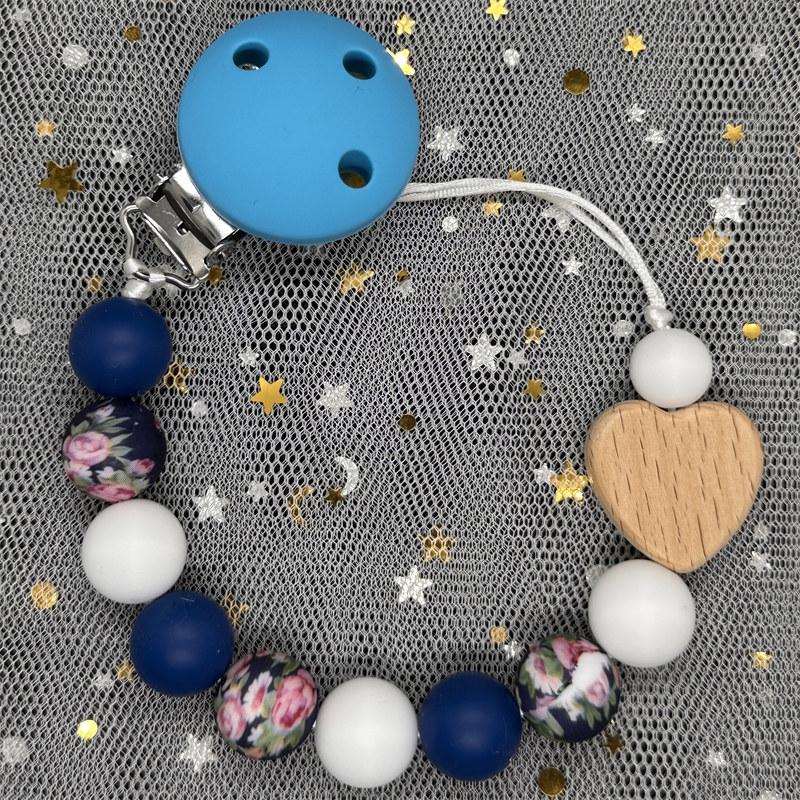 カスタム名木製パーソナライズされたベビーおしゃぶりチェーンク - Baby Teethers のレビューと価格