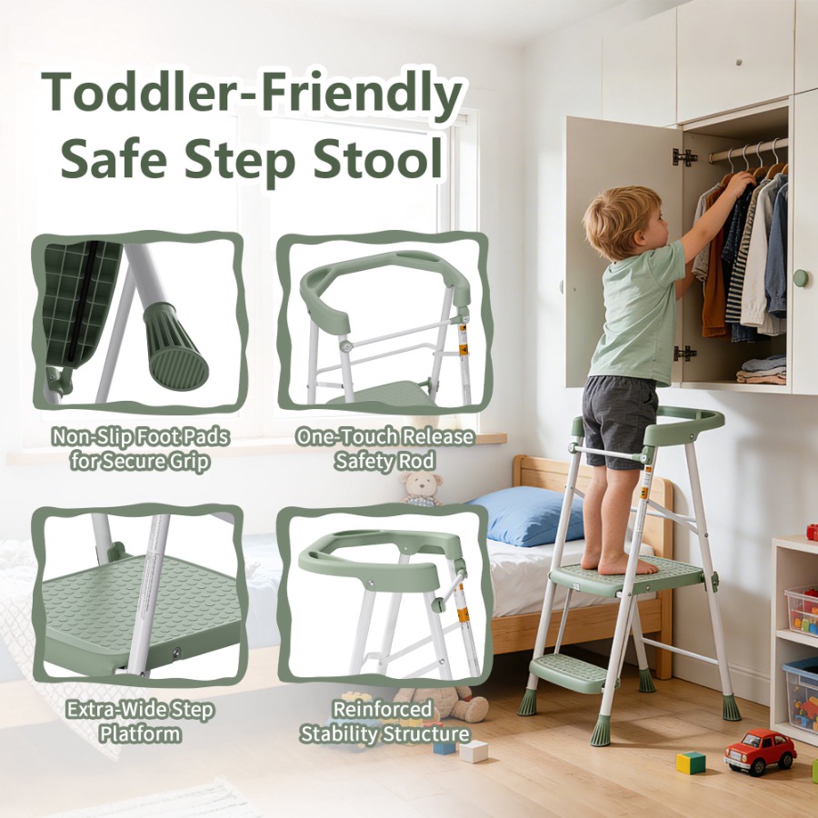 幼児用キッチンステップスツール、折りたたみ式学習用スタンディ - Toddler Learning Tower のレビューと価格