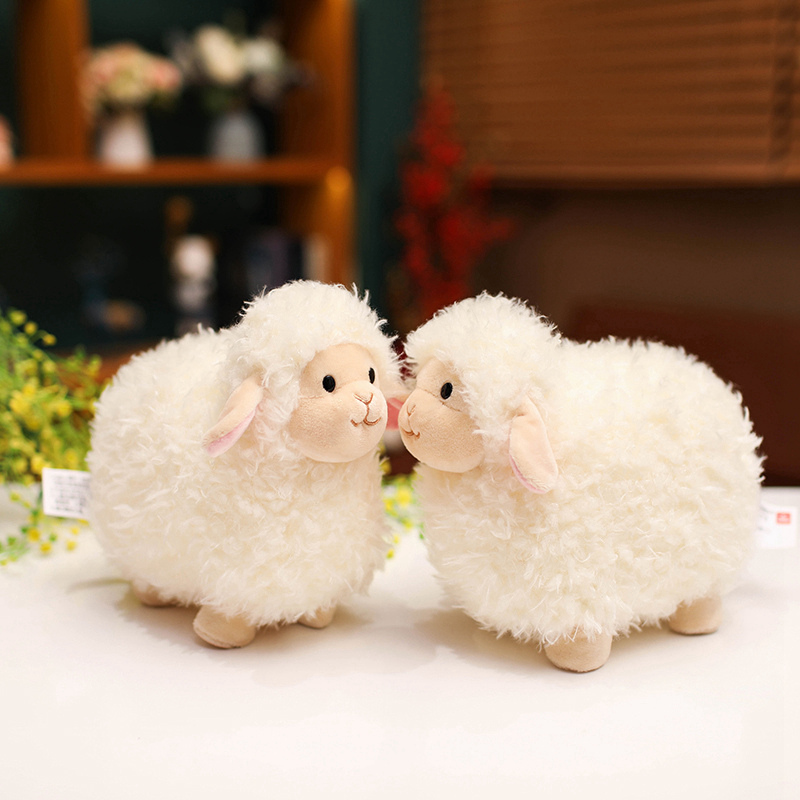 卸売 22cm/35cm 綿菓子 ドゥドゥ 羊のぬいぐるみ  - Baby Products Wholesale のレビューと価格