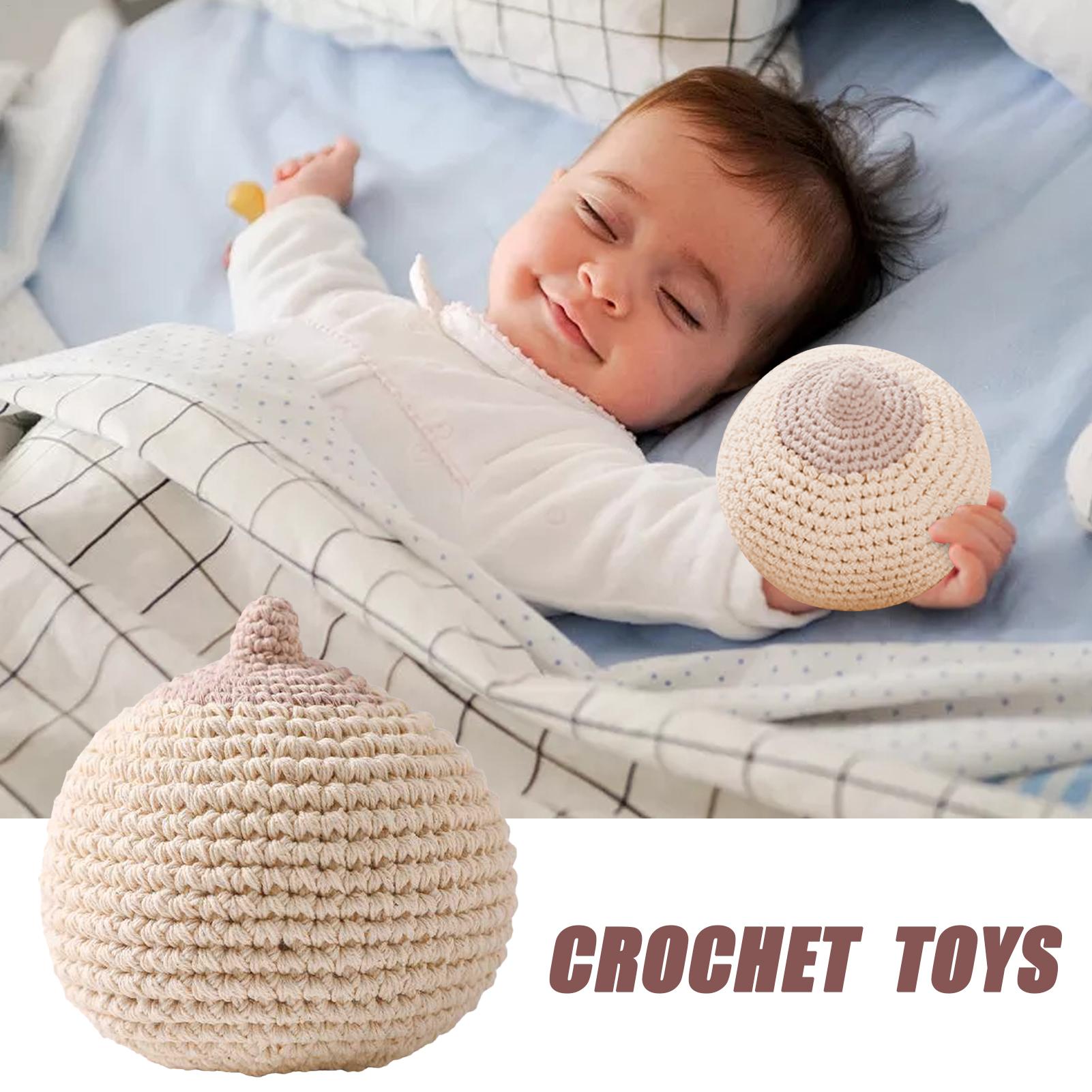 1pc ベビーおしゃぶりかぎ針編みおっぱい子供のための手作り - Baby Teethers のレビューと価格