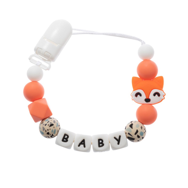 漫画パーソナライズされた名前手作りおしゃぶりクリップホルダー - Baby Teethers のレビューと価格