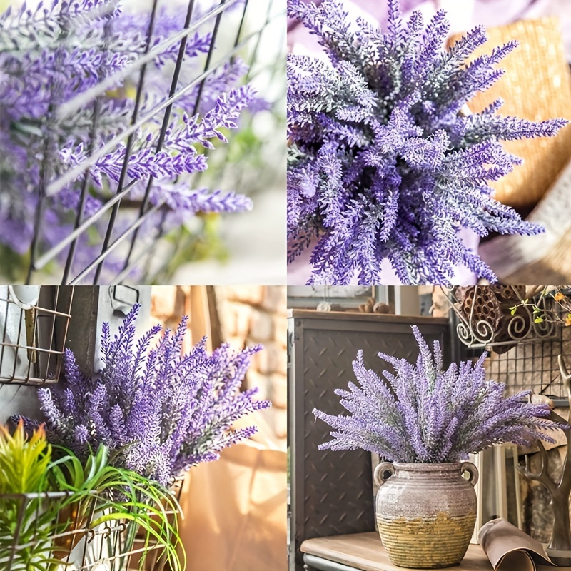 5 個の人工プラスチックの花マルチカラーラベンダー花瓶ホーム - Baby Products Wholesale のレビューと価格
