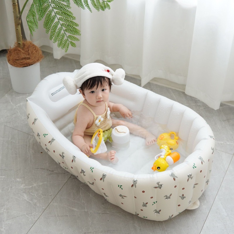 1PC 漫画インフレータブル浴槽子供のためのポータブルベビー - Baby Products Newborn のレビューと価格