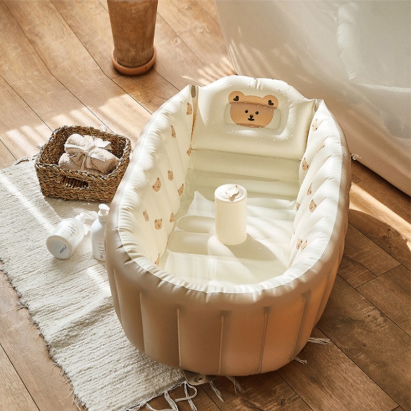 1PC 漫画インフレータブル浴槽子供のためのポータブルベビー - Baby Products Newborn のレビューと価格