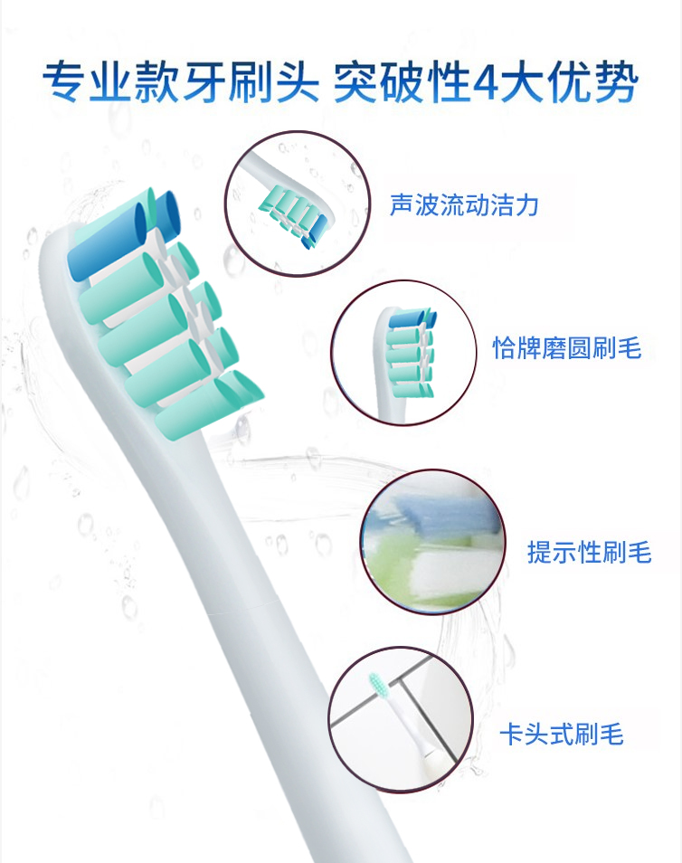 Xiaomi Mijia用の交換用歯ブラシヘッド,子供用の電 - Xiaomi Baby Products のレビューと価格
