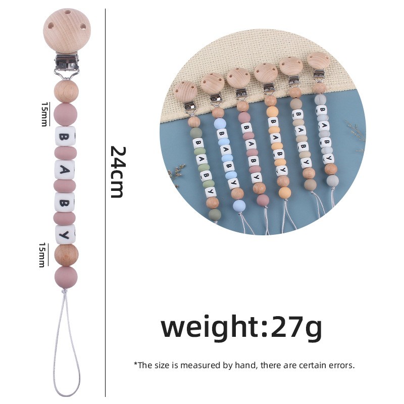 ダミーホルダークリップカスタマイズ名シリコンおしゃぶりチェー - Baby Teethers のレビューと価格