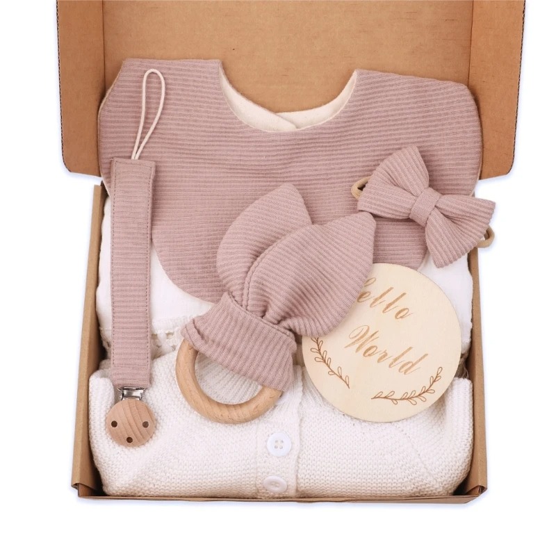 パーソナライズされた名前誕生セットギフトボックスには、おしゃ - Baby Teethers のレビューと価格