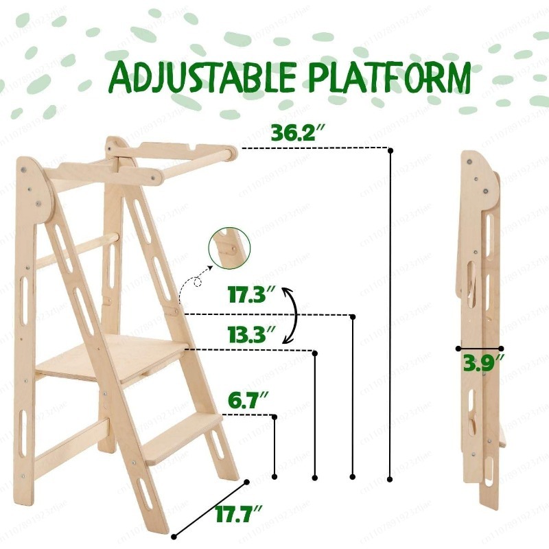 キッチンヘルパー幼児用タワー折りたたみ式子供用踏み台学習タワ - Toddler Learning Tower のレビューと価格