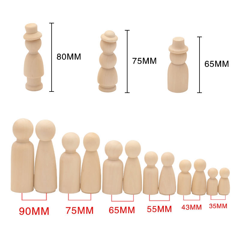 卸売 50 ピース 75 ミリメートル/90 ミリメートル木 - Baby Products Wholesale のレビューと価格