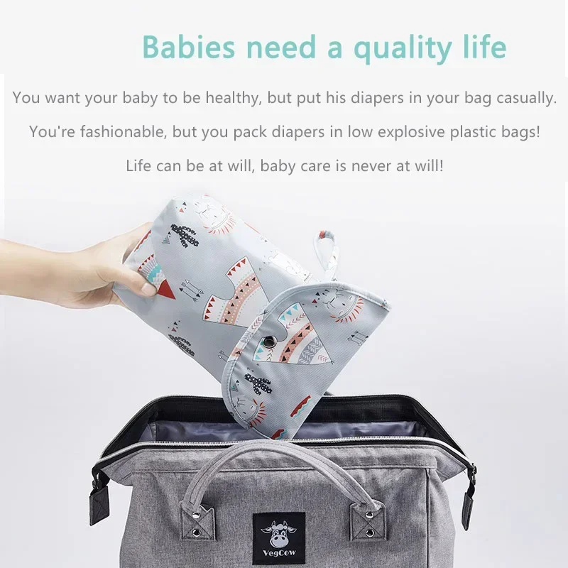 ベビーおむつバッグオーガナイザー再利用可能な防水ウェット/ド - Baby Products Newborn のレビューと価格